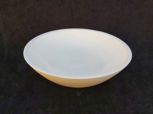 Meilleurs bols de service ronds en bois de manguier avec surface polie blanche pour la maison et la cuisine de restaurant Vente en gros - Product Image 3