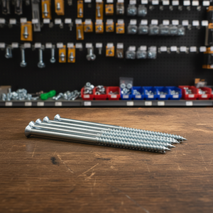 Vis à bois à tête fraisée en acier au carbone PDC, filetage grossier, filetage partiel, pointe aiguë, oxyde noir, métrique-pouces, classe 4, haute résistance - Product Image 1