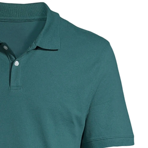 Camisa de Golf Premium para Hombre, 100% Algodón Jersey, Cuello Abotonado, Manga Corta, Transpirable, Casual, Verano, Corte Ajustado, Estilo Urbano, OEM 180g - Product Image 5