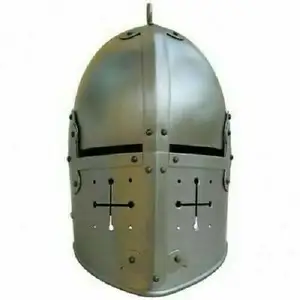 Шлем из мягкой стали, средневековый рыцарь, шлем, 8 дюймов, используемый для телевидения и кино