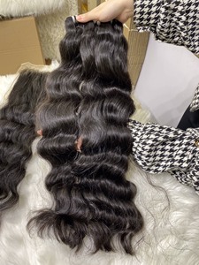 Venta caliente 100% cabello humano virgen crudo al por mayor vendedores de cabello ondulado natural camboyano vietnamita - Product Image 4