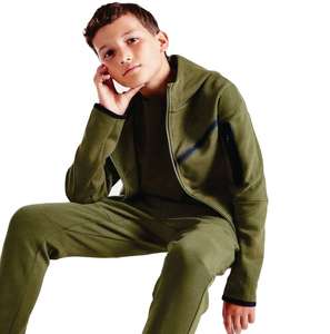 เสื้อฮู้ดแบบมีซิปสำหรับเด็กผู้ชายเด็กผู้หญิงเสื้อวอร์มผ้าฟลีซผ้าฝ้าย31% 69% ผ้าโพลีเอสเตอร์สีเขียวหยาบ - Product Image 2