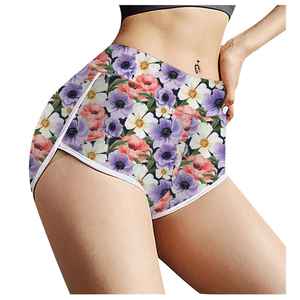 กางเกงปั่นจักรยานเอวสูงแห้งเร็วผ้าสแปนเด็กซ์สำหรับผู้หญิงกางเกงฟิตเนสยิมยกก้นกางเกงสำหรับเล่นโยคะ - Product Image 1