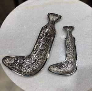 Bouilloire à café Dallah de luxe en métal aluminium pour noix et fruits secs finition or et argent Plateau de service 100% sans danger pour les aliments - Product Image 3