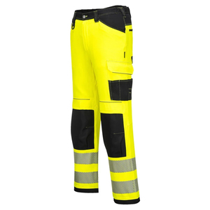 Haute visibilité réfléchissant sécurité travail porter pantalon haute visibilité 100% coton double poches lavable séchage rapide salut vis hommes pantalon de sécurité - Product Image 3