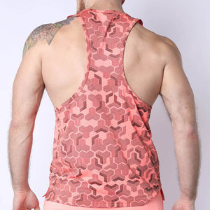 Custom Men's Tank Top With Breathable Quick Dry <b>Fabric</b> And Sleeveless Design Perfect For Gym Workout Fitness And Casual Wear Top - Product Image 3