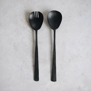 Compre Servidor de ensalada de metal hecho a mano duradero de primera calidad para el hogar, la cocina, el comedor y el restaurante - Product Image 5