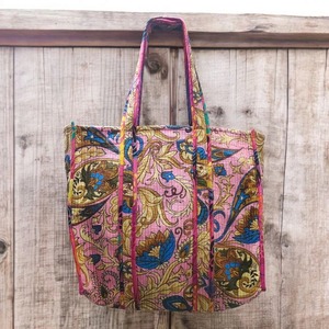 Le Souvenirs Vintage Lady Fashion Handmade <b>Quilted</b> for Lightweight <b>Tote</b> <b>Bag</b> Zipper Closure Canvas Lining Winter Summer Travel - Product Image 2