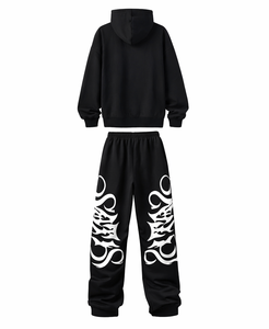 Conjunto Deportivo Personalizado con Estampado en Pantalla Extra Grande, Sudadera con Capucha y Pantalones Jogger para Hombre, Ropa Urbana - Product Image 4