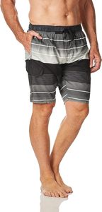 2025 short de bain design gros seersucker rayure personnalisé maillot de bain de plage avec short de sport doublé - Product Image 3