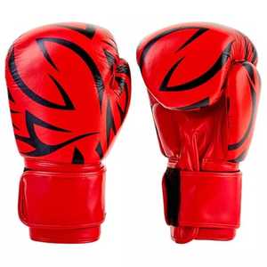 Encuentra un icono similar Guantes de boxeo negros de alta calidad de 12oz Guantes de boxeo de combate de cuero ganadores con cordones profesionales para adultos - Product Image 1