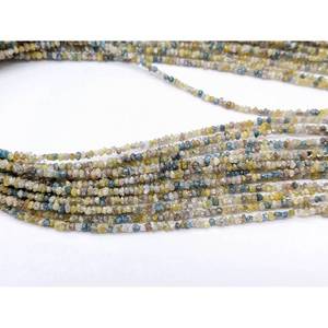 Perles de diamant brut multicolores 100 % naturelles de haute qualité, pierres précieuses bleues, qualité AAA+, pour la fabrication de bijoux, perles non taillées - Product Image 4
