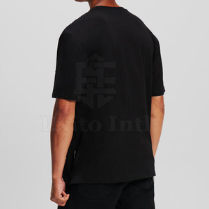 เสื้อยืดผู้ชายสไตล์สตรีทแวร์ แขนสั้น ผ้าฝ้าย 100% ประดับเพชรเทียม ราคาดีที่สุด MOQ ต่ำ - Product Image 2