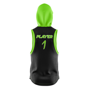 <b>Men's</b> Warm Fleece Pullover <b>Hoodies</b> <b>Sleeveless</b> Sublimation Printed Sweatshirts With Embossed Patterns Solid Design - Product Image 4