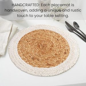Best Theme Design Natural Jute <b>Placemat</b> Best for Parties and Other Functions Tableware Decorative Design <b>Rounded</b> <b>Placemat</b> Design - Product Image 5