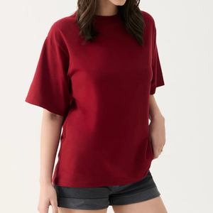 Camiseta Extra Grande Transpirable de Algodón 100% de 180 g/m² con Logotipo Personalizado para Mujer, Camiseta Blanca de Alta Calidad para el Verano, Ropa Urbana - Product Image 3