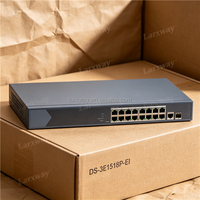 Kit d'interphone vidéo IP HIK Original DS KIS610 P avec boîtier, audio bidirectionnel, déverrouillage à distance, surveillance pour villa et maison
