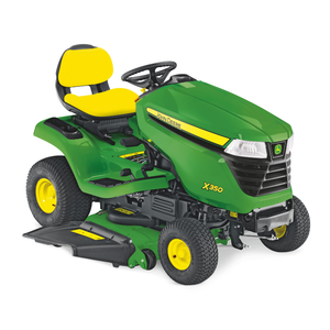 John Deeere X350 Industrial Grade 92 Diesel Engine Ride-On Mower with 300L <b>Grass</b> Box and Hydraulic Power - Product Image 1