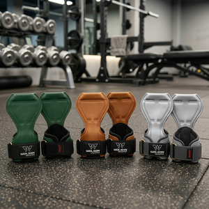 Professional <b>Weight</b> <b>Lifting</b> <b>Grips</b> with Durable Material for Gym Training, Bodybuilding, Strength Workouts and Fitness Exercises - Product Image 5