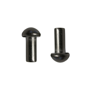 Rivet en acier à tête ronde solide OEM, finition brillante, fixation structurelle robuste - Product Image 1