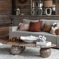 Table basse moderne avec plateau en marbre 100% naturel, couleur et taille personnalisées, mobilier de luxe pour salon, villa ou appartement, ORRIS LIVING