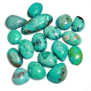 Turquesa Natural Certificada por GIA de Dhorgems, Cabujón de Formas Mixtas de 10-40 mm, Piedra Preciosa Lisa para Joyería, Hecha a Mano - Product Image 3
