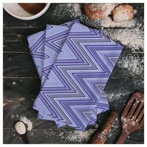 Demi-blanc couleur doux 100% coton GOTS toile qualité supérieure torchon serviettes de cuisine Pot rond fleur cuisine plat vêtements - Product Image 2