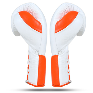 Gants de boxe OEM pour l'entraînement professionnel, le sparring et la vente en gros – Gants de compétition professionnels à lacets en cuir véritable - Product Image 4