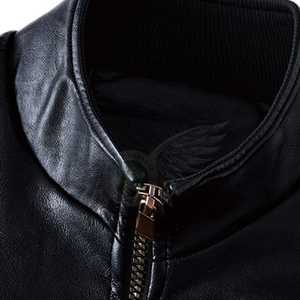 Zipper Full Sleeves <b>Men</b> Fashion Leather <b>Jacket</b> Durable <b>Men</b> Fashion Leather <b>Jacket</b> Made in Pakistan - Product Image 2