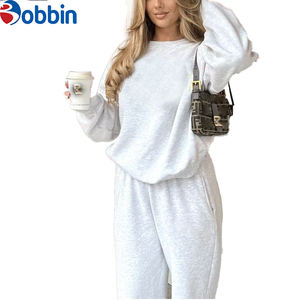 Conjunto Deportivo de Invierno para Mujer, de Alta Calidad, 350 g/m², con Logotipo Personalizado, Sudadera con Capucha y Pantalones Largos, Ropa Urbana para la Temporada - Product Image 3