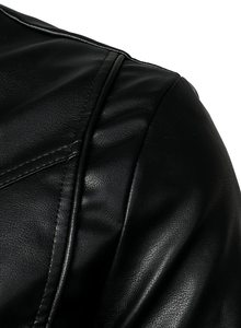 <b>Men</b> Leather <b>Jackets</b> Bomber <b>Jacket</b> <b>Mens</b> Motorcycle Lapel Asymmetric Zip-Up <b>Slim</b> <b>Fit</b> Biker Coat <b>jacket</b> for <b>men</b> - Product Image 4