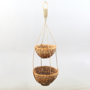 Accesorios de cocina, cesta colgante de jacinto de agua, precio más bajo, cestas naturales para frutas - Product Image 2