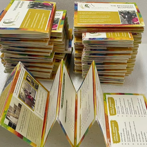 Regalo de boda de estilo Artificial hecho a mano de alta calidad, tarjeta de papel de algodón de lujo ecológica, serigrafía a todo Color - Product Image 1