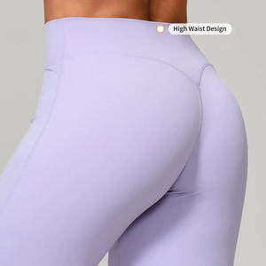 Conjunto Deportivo Transpirable de Secado Rápido con Logotipo Personalizado, Cuello en V, Manga Larga, Pantalones de Yoga con Efecto Levanta Glúteos, Cómodo para Gimnasio - Product Image 6