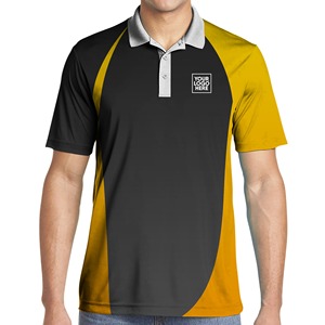 Polo décontracté à manches courtes imprimé polyester confortable à séchage rapide pour hommes d'été de haute qualité - Product Image 6