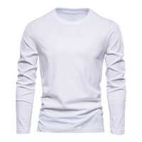 T-shirts à manches longues pour hommes en coton 100% sur mesure Ville Sports, respirants, écologiques, de haute qualité, séchage rapide, décontractés pour le printemps