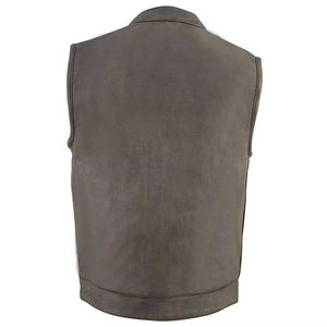 Gilet en cuir respirant pour hommes-Couleur et logo personnalisables écologiques Vêtements d'extérieur d'hiver au Pakistan - Product Image 4