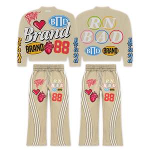 Nouveau hiver mode Design survêtement pantalon haute qualité personnalisable DTG côté rayure pantalon sérigraphie grande taille incluse - Product Image 6