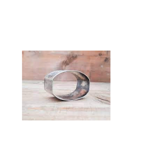 Porte-serviette en acier inoxydable argenté et vaisselle de mariage, anneau de serviette de Table et taille personnalisée, prix bon marché - Product Image 6