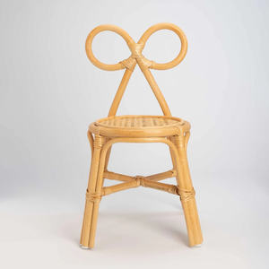 Gran oferta de sillas decorativas para niños con lazo, de bajo costo, de ratán natural, juego de sillas para niños. - Product Image 6