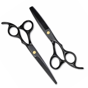 ชุดกรรไกรตัดผม 6.5 นิ้ว กรรไกรตัดและซอยผม สแตนเลสสตีล ชุดอุปกรณ์สำหรับร้านเสริมสวยมืออาชีพ รับทำโลโก้ตามสั่ง - Product Image 1