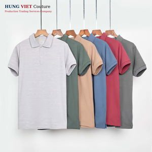 Unisex <b>Men's</b> Stylish Solid Pattern for <b>Polo</b> Tshirts 100% Breathable Polyester Stain-Resistant Knitted Fabric Wholesale - Product Image 5