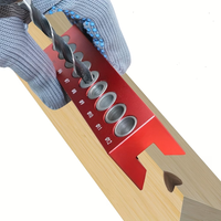 Jig Dowel Lubang Saku 4mm-12mm, Panduan Pengeboran Vertikal Self-Centering, Alat Pencari Lubang, Jig Dowel untuk Pertukangan Kayu