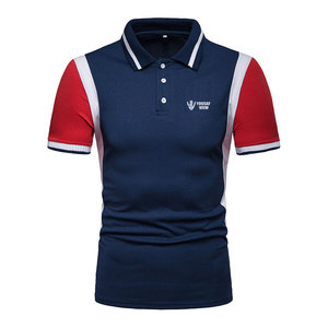 Custom Size <b>Men's</b> for Polo <b>T</b>-<b>Shirt</b> Breathable Cotton <b>Summer</b> Casual Wear in Custom Colors Solid Pattern - Product Image 1