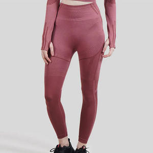 Mallas de mujer 80% Nylon 20% Spandex Mujeres Sensación Leggings elásticos Entrenamiento Yoga Fitness para mujeres - Product Image 6