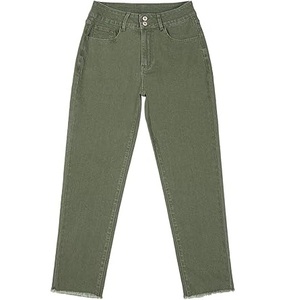 Dernier modèle de jeans en denim ajustés à la taille moyenne, respirants, en tissu Oxford décontracté pour hommes, tendance printemps - Product Image 2