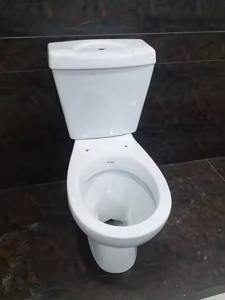 Armario de agua de cerámica de dos piezas-Inodoro redondo con trampa en S con accesorios LLC y tapa de tanque de cisterna - Product Image 5