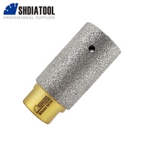 SHDIATOOL Fraise diamantée brasée sous vide de 10-50 mm, filetage M14, pour le découpage et l'agrandissement de carreaux et de pierres