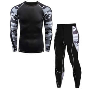 GAF Ensemble chemise Rash Guard et short personnalisé en polyester uni à manches longues Vente en gros pour hommes impression personnalisée par sublimation - Product Image 6