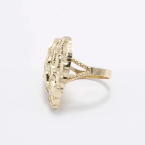 Anillo de compromiso de corazón enorme con corte de diamante para mujer, anillo chapado en oro amarillo sólido Real de 10K para joyería de moda para mujer - Product Image 4